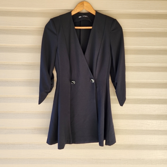 Zara black wrap suit romper size S - Picture 1 of 10